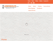 Tablet Screenshot of lebenshilfeindia.org